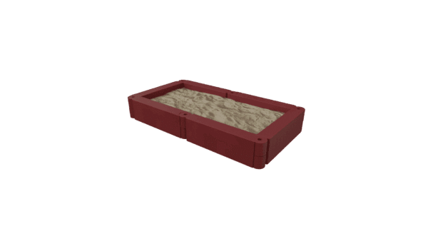 KB3173-6  Flexibele RubberZandbak 6 randen Rood