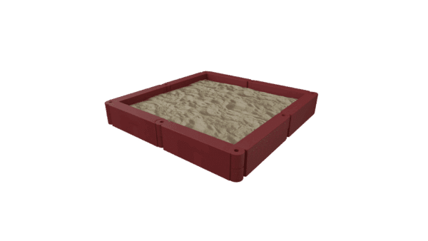 KB3173-1  Flexibele Rubber zandbak rand (losse rand) Rood - Afbeelding 2