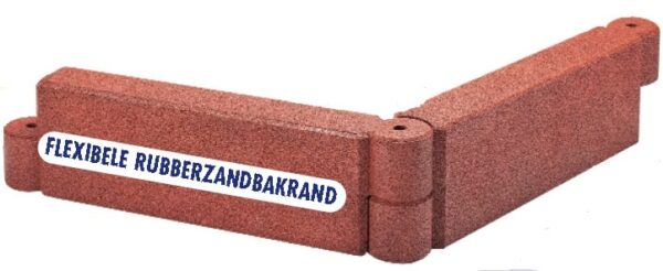 KB3173-6  Flexibele RubberZandbak 6 randen Rood - Afbeelding 2