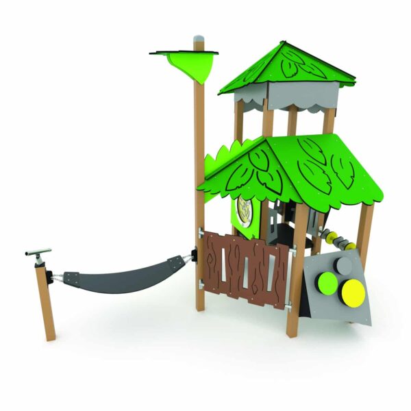 Jungle toren met speelhuis en hangmat (JL3201) - Afbeelding 3
