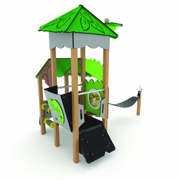 Jungle toren met speelhuis en hangmat (JL3201) - Afbeelding 5