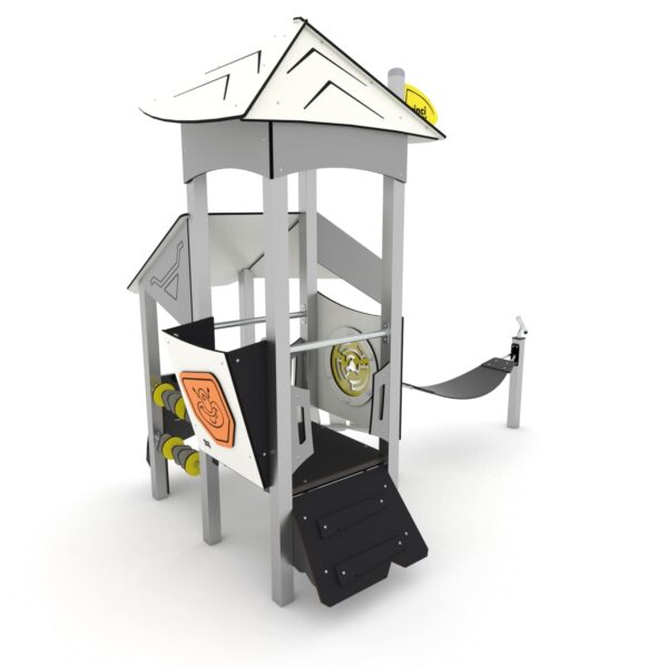 Space toren met speelhuis en hangmat (SC3401) - Afbeelding 6