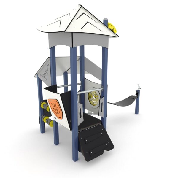 Space toren met speelhuis en hangmat (SC3401) - Afbeelding 3