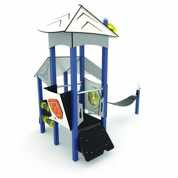 Space toren met speelhuis en hangmat (SC3401) - Afbeelding 4