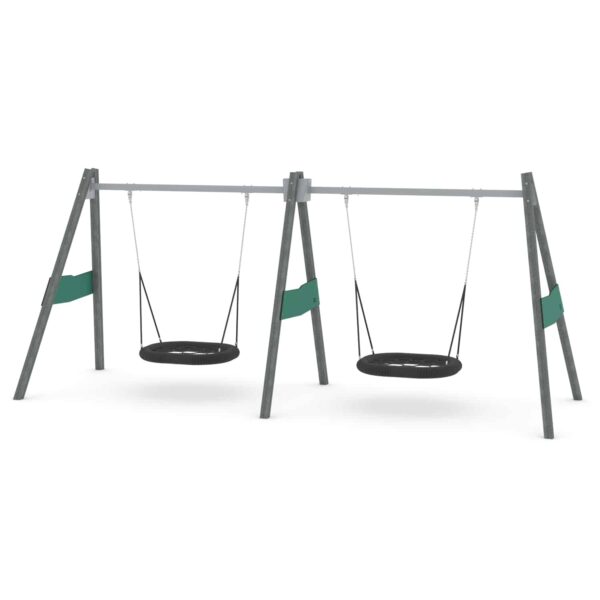 RC0597 | Schommelcombi met 2 Vogelnestschommels XL