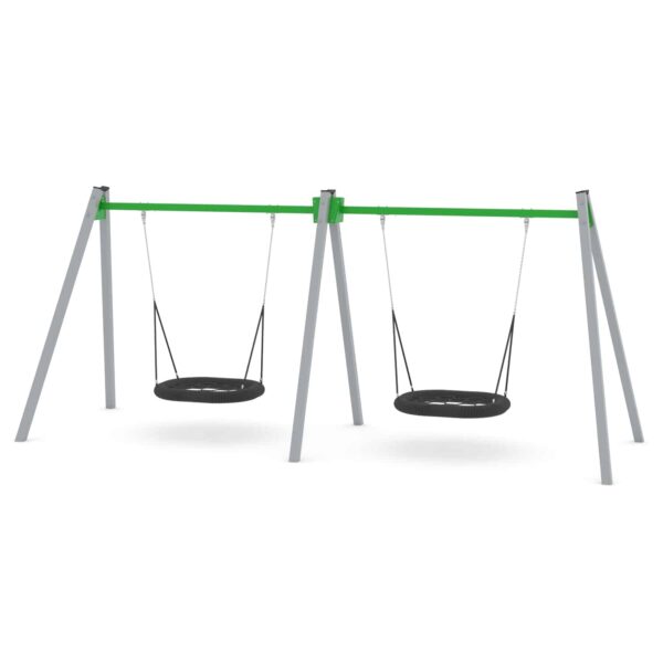 ST0597 | Schommelcombi met 2 Vogelnestschommels XL