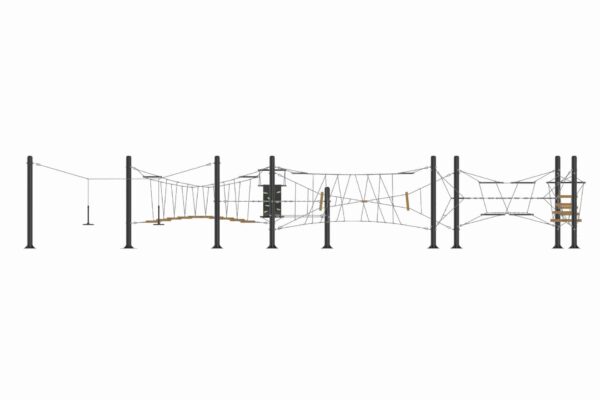 Horizontaal klimparcours XL  (MT0067) - Afbeelding 2