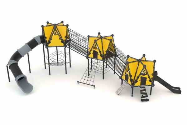 Speelcombinatie XXL met buisglijbaan  (JU1017)