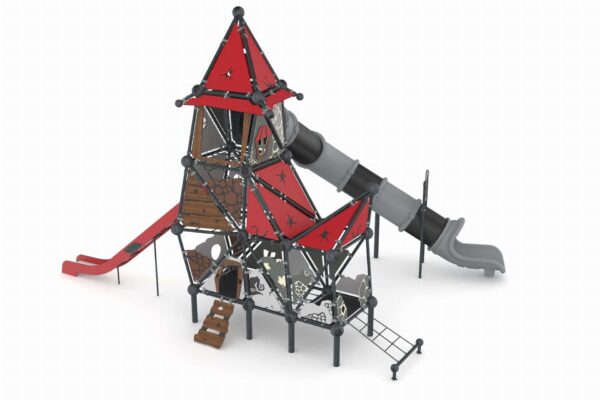 Glijtoren XL met buisglijbaan  (WH1007)