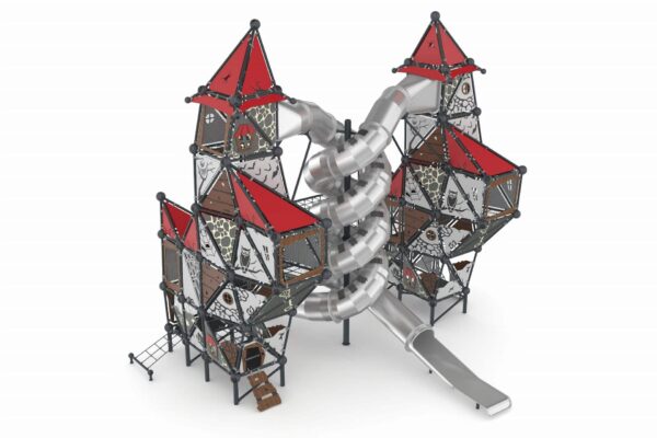 Glijtoren XXL met dubbele buisglijbaan  (WH1010) - Afbeelding 3