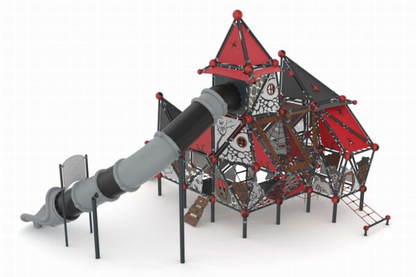 Heksendorp XL met buisglijbaan  (WH2003)
