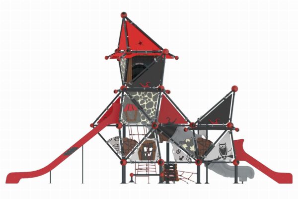 Heksendorp XXL met buisglijbaan  (WH2004) - Afbeelding 2