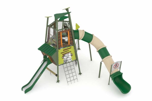 Glijtoren met buisglijbaan  (AB0103)