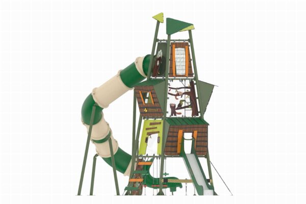 Glijtoren XL met buisglijbaan  (AB0104) - Afbeelding 2
